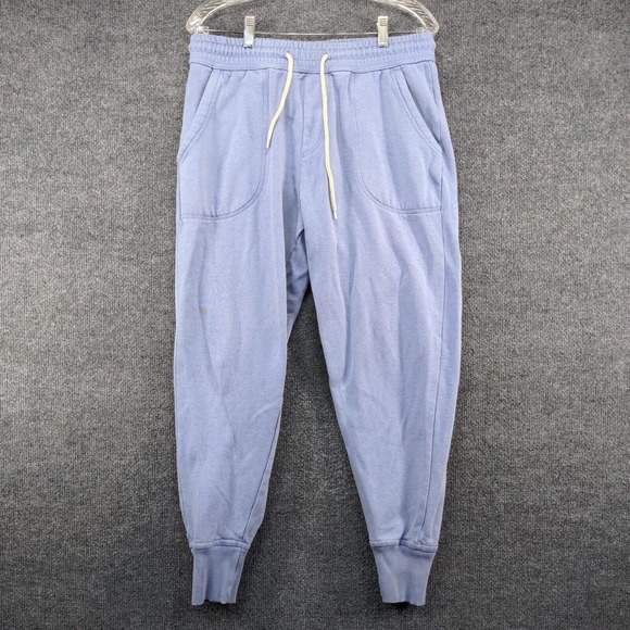 Urban Outfitters Men's Jogger Pants Blue Medium Drawstring Waist Tapered Leg - Picture 2 of 12